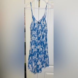 Blue Tie-Dye Dress